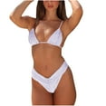 thumbnail image 2 of BSDJILFG Bikini Sets for Women,Triangle Bra and High-Cut Cheeky Panties,Womens, 2 of 4