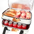 thumbnail image 5 of Squirrel Double Layered Insulated Lunch Bag with Two Compartments | Large Capacity Lunch Bags for Men Women | Handheld Refrigerated Lunch Bag 7.1x11.4x16.1 inches, 5 of 6