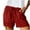Red, variant on WAYUTE Women Shorts High Waist Tie Waist Drawstring Shorts with Large Pockets Casual Summer Fashion Shorts