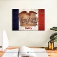 thumbnail image 3 of Elephant Stock State Map Over Iowa Flag Wall Art - Horizontal Canvas Wall Art - Home Office Wall Decor - Flags Canvas - Beige And Red Decor - 12" x 8", 3 of 8