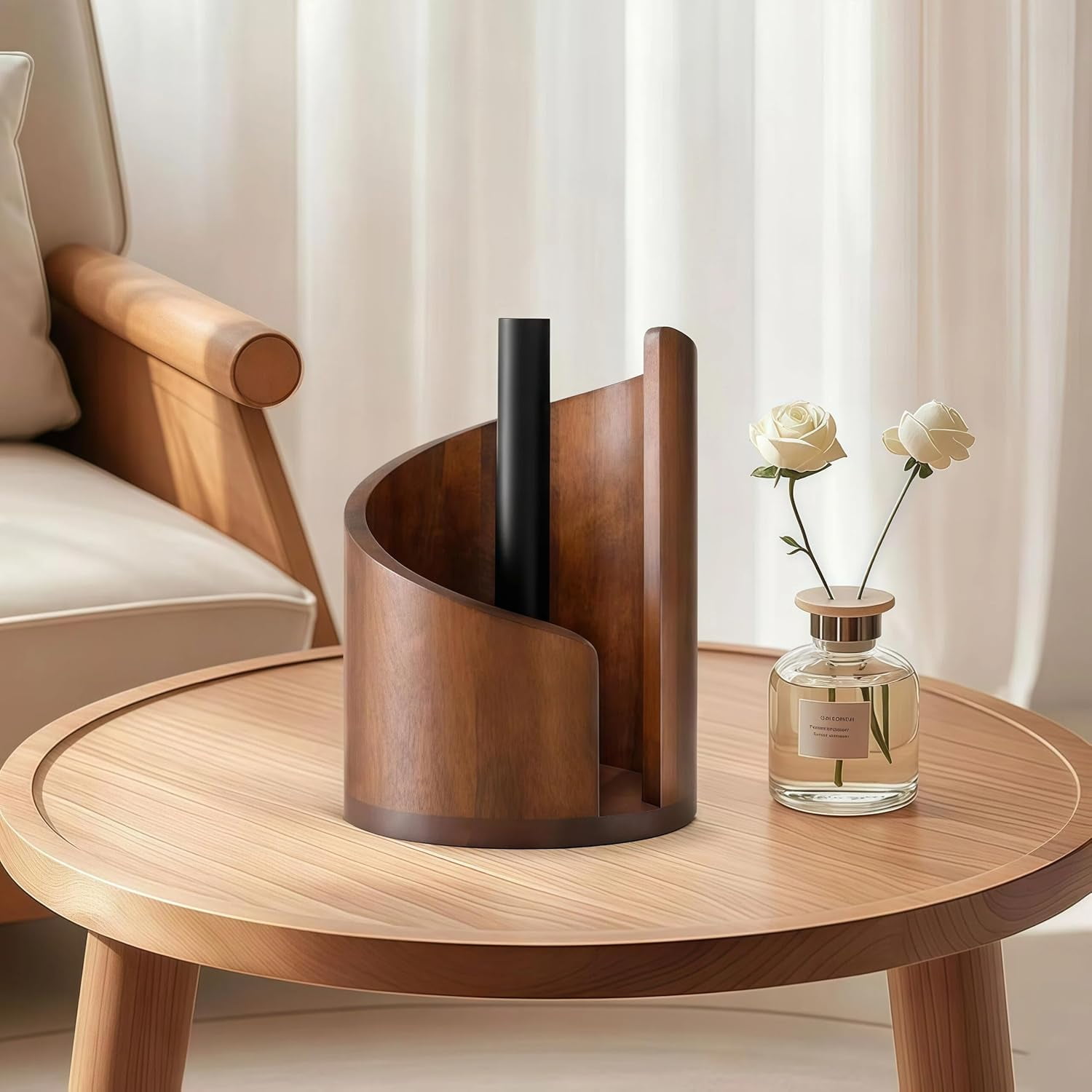 Paper Towel Holder New 2026 Paper Towel Holder countertop Wooden Products papertowel Holder for Kitchen Household Goods
