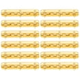 thumbnail image 1 of Miangastore Replacement Cabinet Hinges Golden 12Pcs 2.6X0.3X0.3In Iron, 1 of 9
