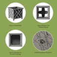 thumbnail image 7 of Pure Garden 14.75-Inch Outdoor Lattice Planter Box Plant Pot 2-Pack, Gray, 7 of 7