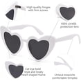 thumbnail image 4 of NVMIDTC Fashion Heart Sunglasses for Women, Retro Cat Eye Love Sunglasses UV Protection, 4 of 6