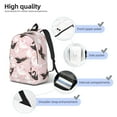 thumbnail image 4 of Rateoe Swan And Flowers2 Pattern Canvas College Laptop Backpack,Travel Daypack,Durable Rucksack Travel Notebook Bag School Backpack Book Bag for Men Women-Small, 4 of 7