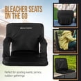 thumbnail image 2 of Home-Complete Stadium Seat 2-Pack with Padded Back Support (Black), 2 of 5