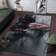 thumbnail image 1 of Hermosa alfombra bivariada con pintura de fantasmas para sala de estar, área grande, decoración del hogar bohemia suave negra80x140cm (31x55 pulgadas)80x140cm (31x55 pulgadas) zhangmengya unisex, 1 of 2