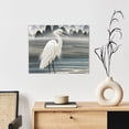 thumbnail image 6 of Canvas Decorative Picture Abstract Wall Art Canvas Paintings Home Decor 16 X 20 Ink Painting Of Egret For Living Room Bedroom Kitchen Office, 6 of 6