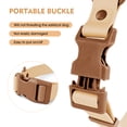 thumbnail image 4 of Wolfone Waterproof Dog Collar with Quick Release Buckle， Cute Adjustable Collar for Dogs Comfort Sturdy Durable Odor Proof Easy Care（Cookie Chocolate 37.5-55cm）, 4 of 7