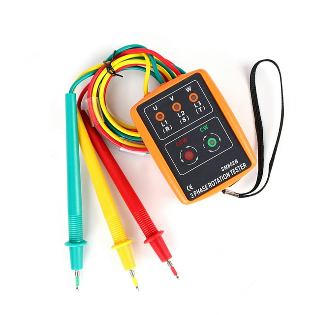 Sequence Tester,SM-852B 3-Phase 60V~600V AC Phase Rotation Tester Phase Tester Best in Class