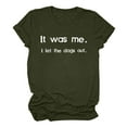 thumbnail image 2 of Ayolanni Casual Womens Summer Tops Short Sleeve Scoop Neck Shirts Letter Print Oversized Fashion Tees Womens Versatile Tops, 2 of 6