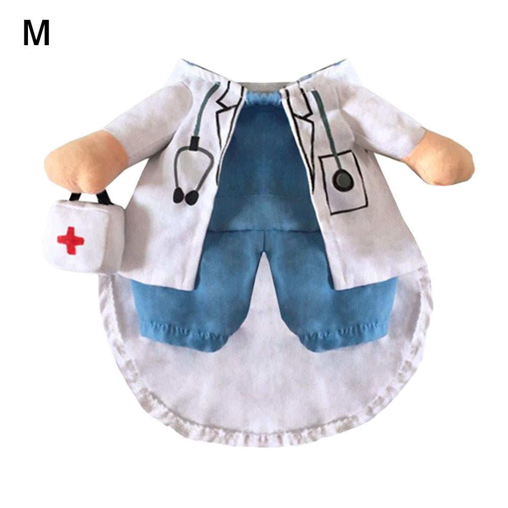 Pet Halloween Costume Dog Cat Doctor Costume Pet Doctor Clothing Funny
