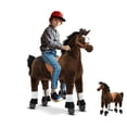thumbnail image 5 of Akaber Ride on Horse for Big Kids, Horse Ride on Toy for 4 to 9 Years Old, (35.43'' Height) Riding Horse Rider Mechanical Walking Action, No Battery or Electricity, Max Load 165LBS, 5 of 9