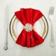 thumbnail image 2 of Silver Napkin Rings Set of 12 Pearls Round Flower Napkin Buckles Rhinestone Napkin Holders for Wedding Banquet Home Party Kitchen Decorations Dining T, 2 of 4