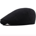 thumbnail image 3 of SikaFu Men Women Berets Cotton Linen Beret Hat Adjustable Retro Ivy Newsboy Flat Cap Spring Summer Male Female Vintage Beret Cap, 3 of 6