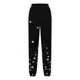 thumbnail image 4 of Perfectbot Womens Floral Printed Sweatpants High Rise Stretchy Waisted Joggers Fashion Sweat Pants, 4 of 5