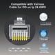 thumbnail image 2 of Conector de paso RJ45 Cat6, paquete de 100 unidades, blindado ZOERAX, 2 of 7
