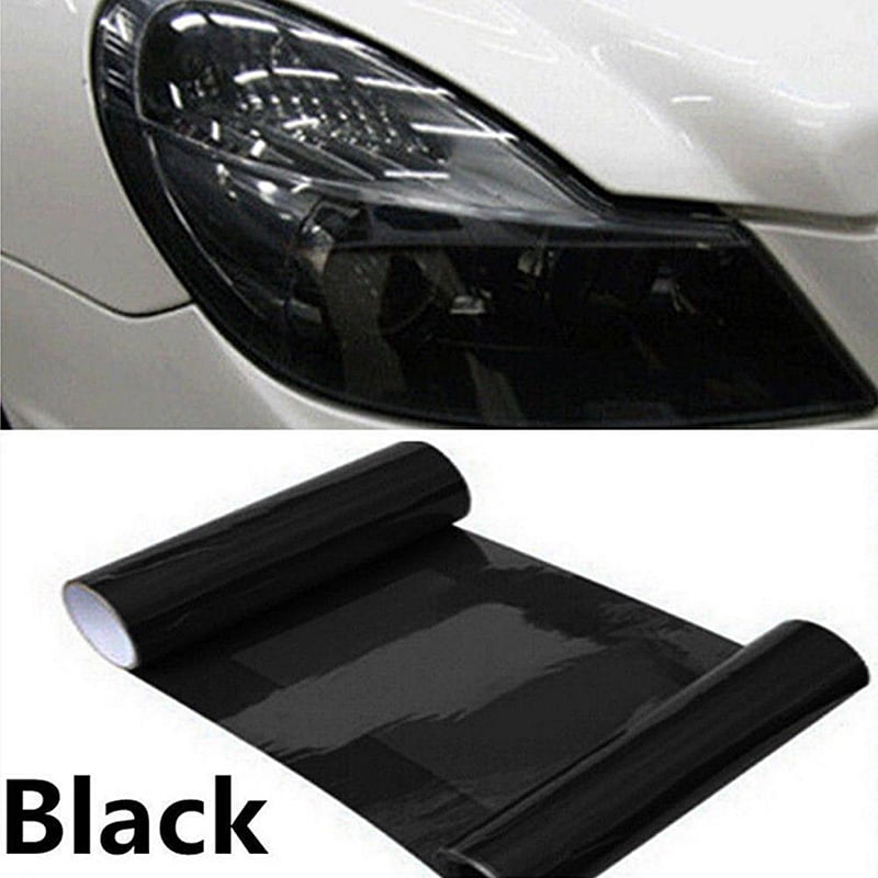 Black EASYTAR 12 by 40 inches Auto Car Sticker Smoke Fog Light HeadLight Taillight Tint Vinyl Film Sheet Car Decoration Decals
