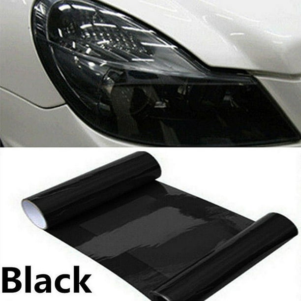 High Quality Dark Smoke PVC Car Headlight Tint Film Taillight Tail Wrap Fog Light Sticker 30CM