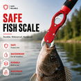 thumbnail image 4 of Fish Scale Grip, Fish Lip Gripper with Scale, Fatomal Fish Weighing Scales, Professional Fish Holder 0-40Lb, Fishing Gift for Men, Red, 4 of 10