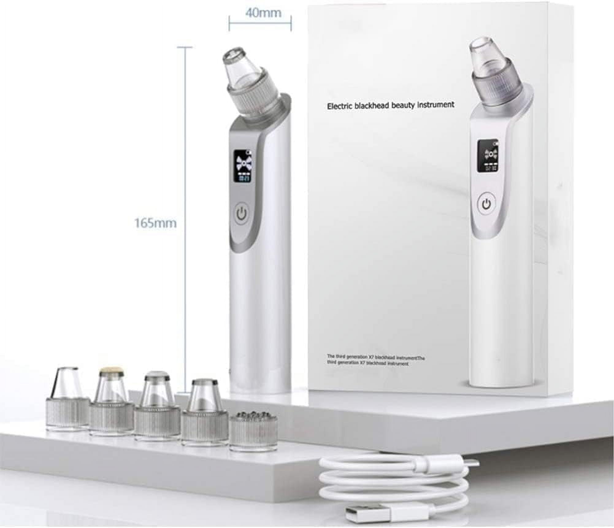 Deep Cleaning Pore Suctioning System Blackhead Remover Vacuum | Blemish & Blackhead Removal Tool | Pampering Home Facial Treatment
