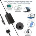 thumbnail image 3 of For Microsoft Surface Go 2, Laptop 2 3, Pro 3 4 5 6 Surface Adapter Charger 65W, 3 of 7
