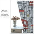 thumbnail image 5 of Cartoon Car Curtains, Firemen Trucks Kids Curtain Fire Engine Elements Print Blackout Window Treatments for Boys Teens Bedroom Living Room, 84x84in, 5 of 6