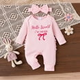 thumbnail image 2 of Akiihool Baby and Toddler Matching Outfits Baby Girls Custom Newborn Infant Bodysuit with Name Customized Coming Home Outfit Shower Gift (Red,Newborn), 2 of 9
