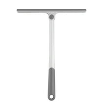Window Squeegee Basdi Rotatable T-Shaped Window Squeegee - Single-Side Silicone Scraper for Glass and Shower Doors | Ergonomic Handle, Streak-Free, Effortless Cleaning for Home and Car, White