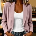 thumbnail image 5 of Taqqpue Women Blazer Solid Color Button Down V Neck Blouse Tops Looe Fit Dressy Plus Size Suit Jacket Coat for Women, 5 of 8