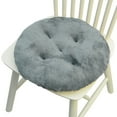 thumbnail image 2 of Cinvoph 16" Plush Dining Chair Cushions Solid Color Non-Slip Seat Cushion Machine Washable Seat Pad, Durable Soft for Home Kitchen Office Daily Use, 2 of 5