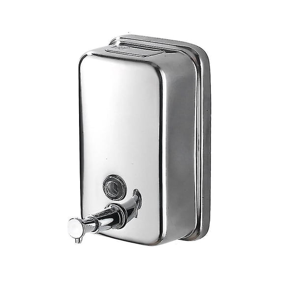 Wall Mount Manual Pump Soap Dispenser 17 Fl.oz. Stainless Steel Lh-1