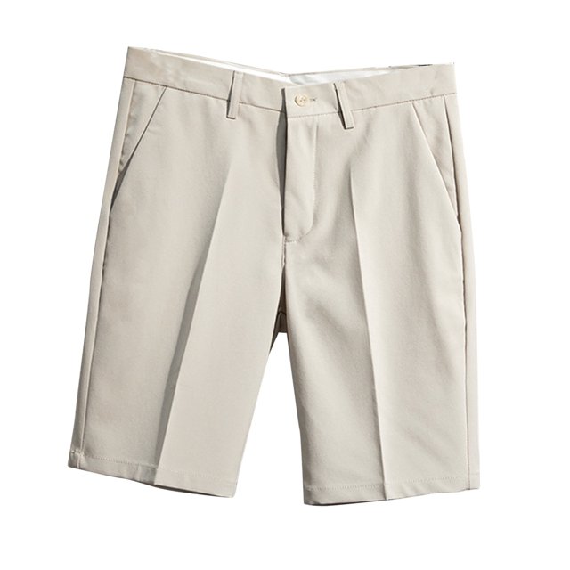 Pantalones cortos para hombre Pantalones cortos planos de pierna recta Pantalones holgados de color puro Pantalones cortos de moda coreanos de verano Caqui 32