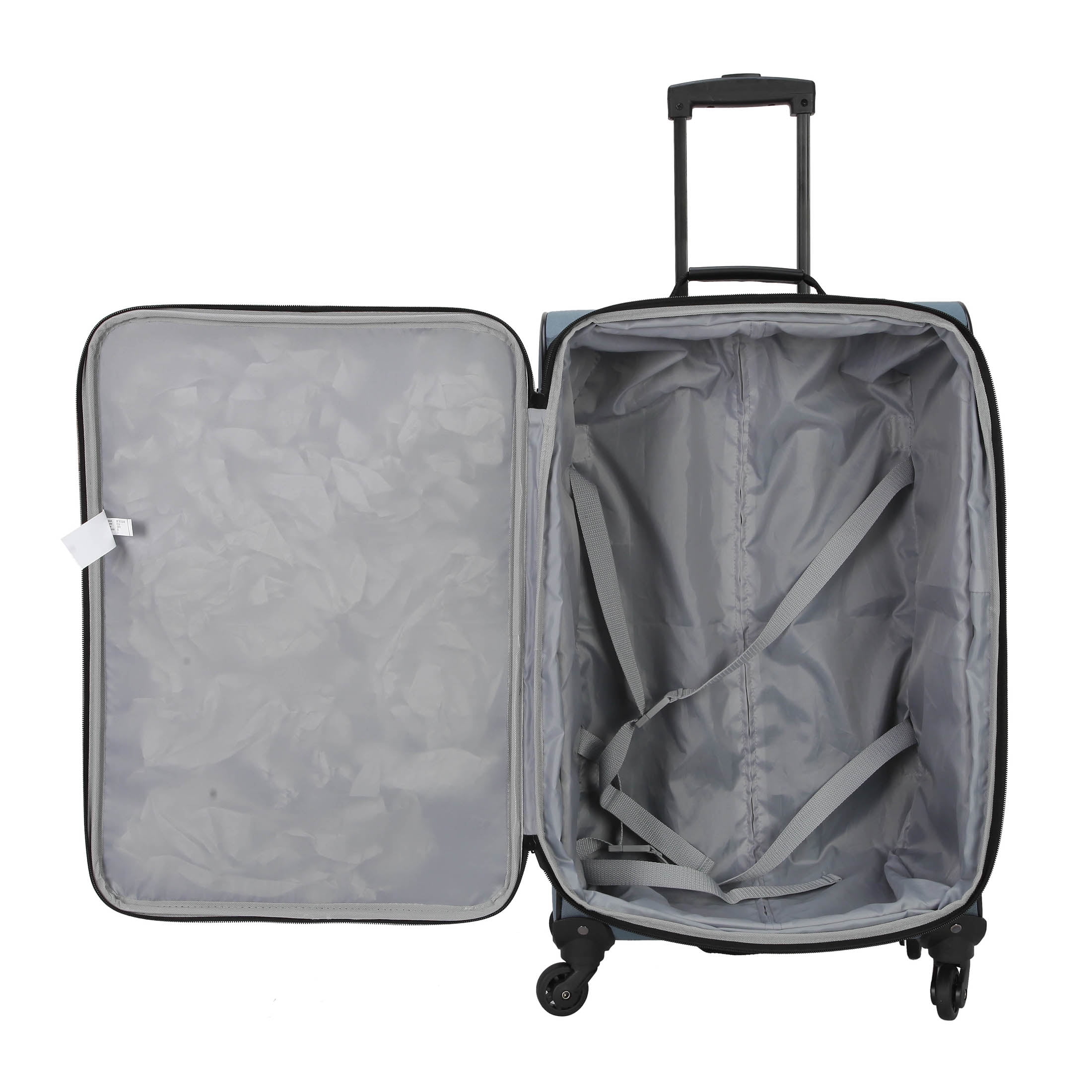 Protege 3-Piece Softside Luggage Travel Set, Includes Medium Checked Luggage, Carry On Duffel and Boarding Tote, Blue