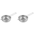 thumbnail image 1 of Advancent 2 unids/set colador fácil de verduras de acero inoxidable tamiz pequeño colador de Metal con agujeros no a través Cocina y Comedor plateado 22.5 cm, 1 of 4