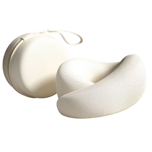 Washable Travel Neck Pillow With Soft Memory Foam Filling And Lightweight Design Removable Fabric Cover
