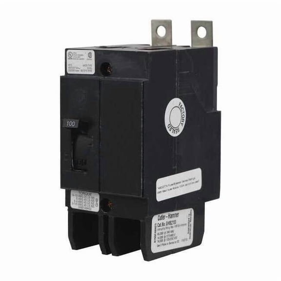 Eaton Circuit Breaker,60A,Bolt On,277/480V,2P GHB2060