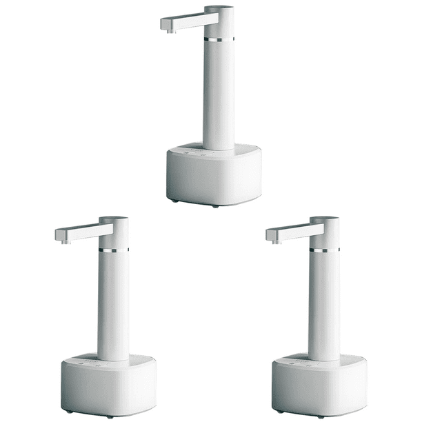 Bomba de agua automática 220V 4W Dispensador USB 1200mA Escritorio Eléctrico Blanco 3Pcs