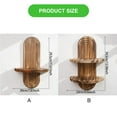 thumbnail image 5 of YIEMEEN Double Layer Wall Shelf Oval Shape Plant Display Floating Rack Organizers for Bathroom Bedroom Kitchen Storage, 5 of 8