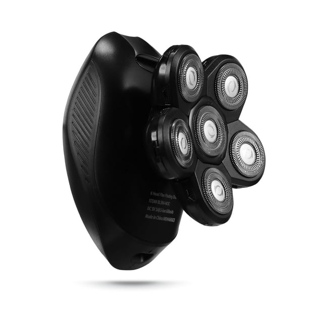 Afeitadora flotante Bally de 6 cabezales, afeitadora eléctrica flotante multifuncional 6 en 1, 6 cabezales, pantalla LED, batería de litio recargable, 50 minutos de uso