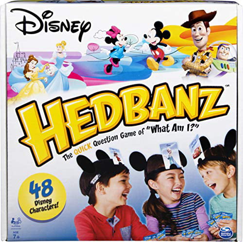 DISNEY HEDBANZ 2nd EDITION GUESSING BOARD GAME SPIN MASTER HEADBANDS NEW