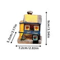 thumbnail image 2 of mimilili Lighted Christmas Village House Figurine Resin Holiday Tabletop Decoration with LED for Home Office Display, 2 of 3