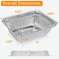 20 Pack Small Aluminum Pans with Lids, 1lb Capacity Disposable Foil