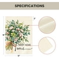 thumbnail image 5 of Home Sweet Home Floral Garden Flag 12x18 Inch Double Sided Outside, Cotton Spring Summer Seasonal Yard Outdoor Flag, 5 of 6