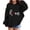 Black, variant on GiLiling Girls Love Print Hoodie Sweatshirt, Oversized Long Sleeve Hooded Pullover Top, Casual Daily School Wear for Autumn Winter (Pink, 9-10 Years)