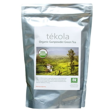 tekola Organic Gunpowder Green Tea Loose Leaf - One Pound (100% Pure Ceylon)