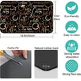 thumbnail image 5 of Coffee Bar Mat Accessories for Countertop Absorbent Hide Stain Rubber Backed Dish Drying Mats for Kitchen Counter Draining Pad Decor Gift Fit Under Coffee Maker Coffee Pot Espresso Machine (20x12in), 5 of 6