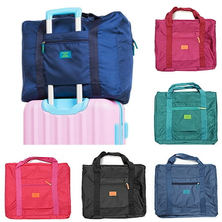 Ballistic Nylon Suitcase - Travel Duffel Bag Luggage Bag Large-capacity Handbag Clothes Storage Organizer Foldable Carry-On Suitcase 5 Colors