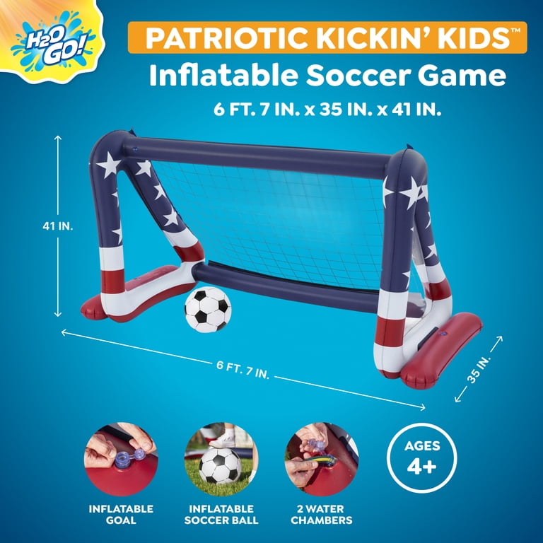 H2OGO! Patriotic Kickin Kids Inflatable Soccer Game - Walmart.com