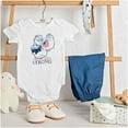 thumbnail image 3 of Popeye Patriotic American Flag Strong Romper Boys or Girls Infant Baby Brisco Brands 12M, 3 of 6